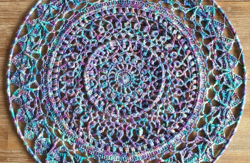 Paua Shell Mandala Crochet Pattern