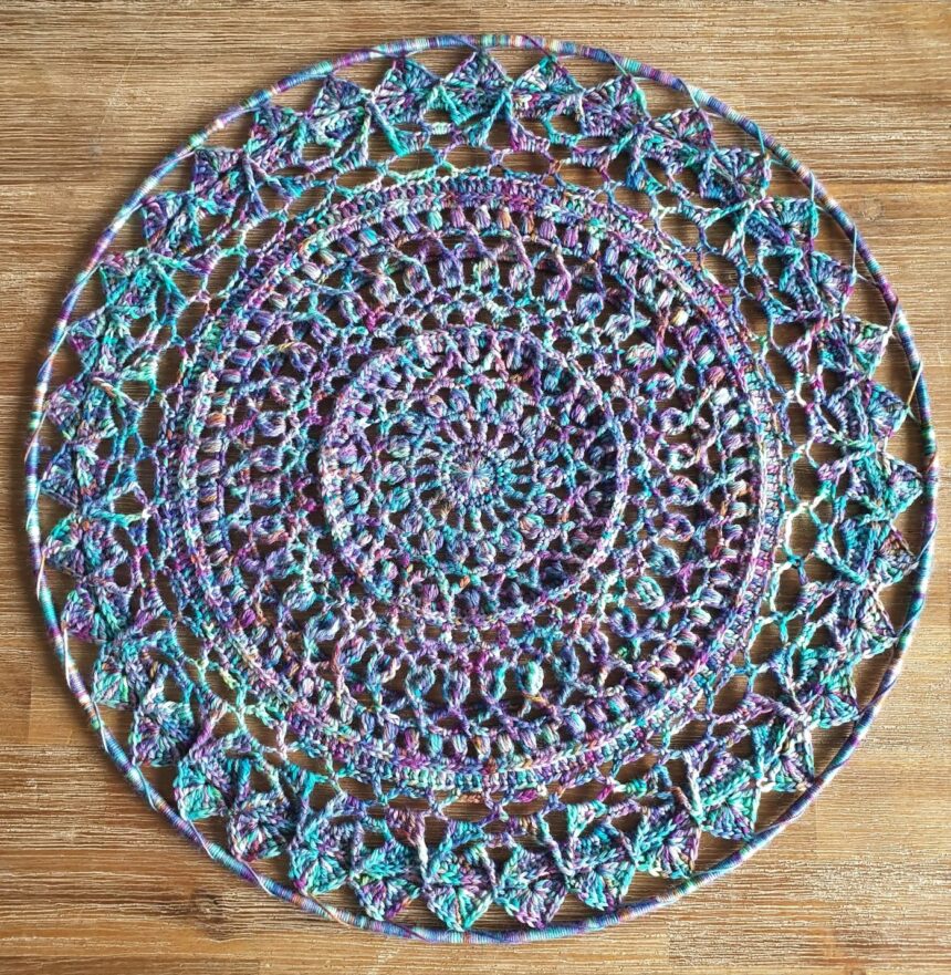 Paua Shell Mandala Crochet Pattern