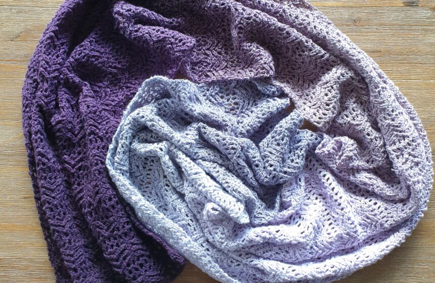 Lavender Waves Scarf