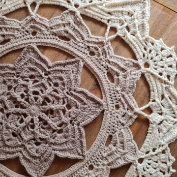 I am a Lotus Flower Doily Crochet Pattern