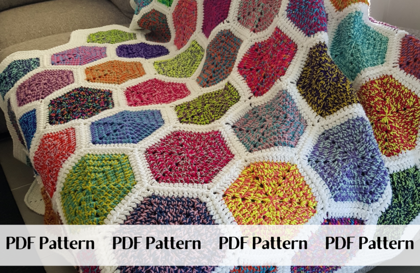 Rainbow Endz Blanket Crochet Pattern