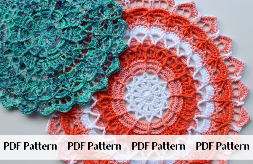 Mandala Crochet Pattern, Starlight Starbright Mandala Wall Hanging