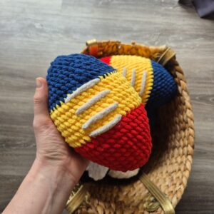 Indoor Football, Adelaide Crochet Plushie Football, Kids AFL Football Plushie